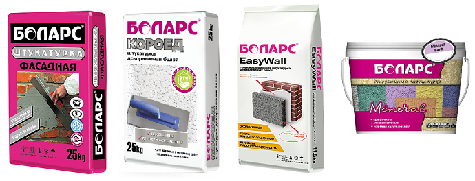 Боларс: Штукатурка фасадная, Короед, EasyWall, Mineral