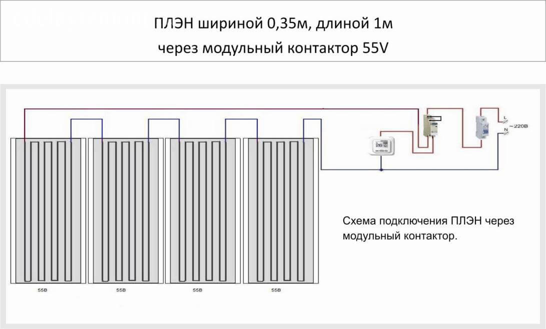 Схема подключения ПЛЭН